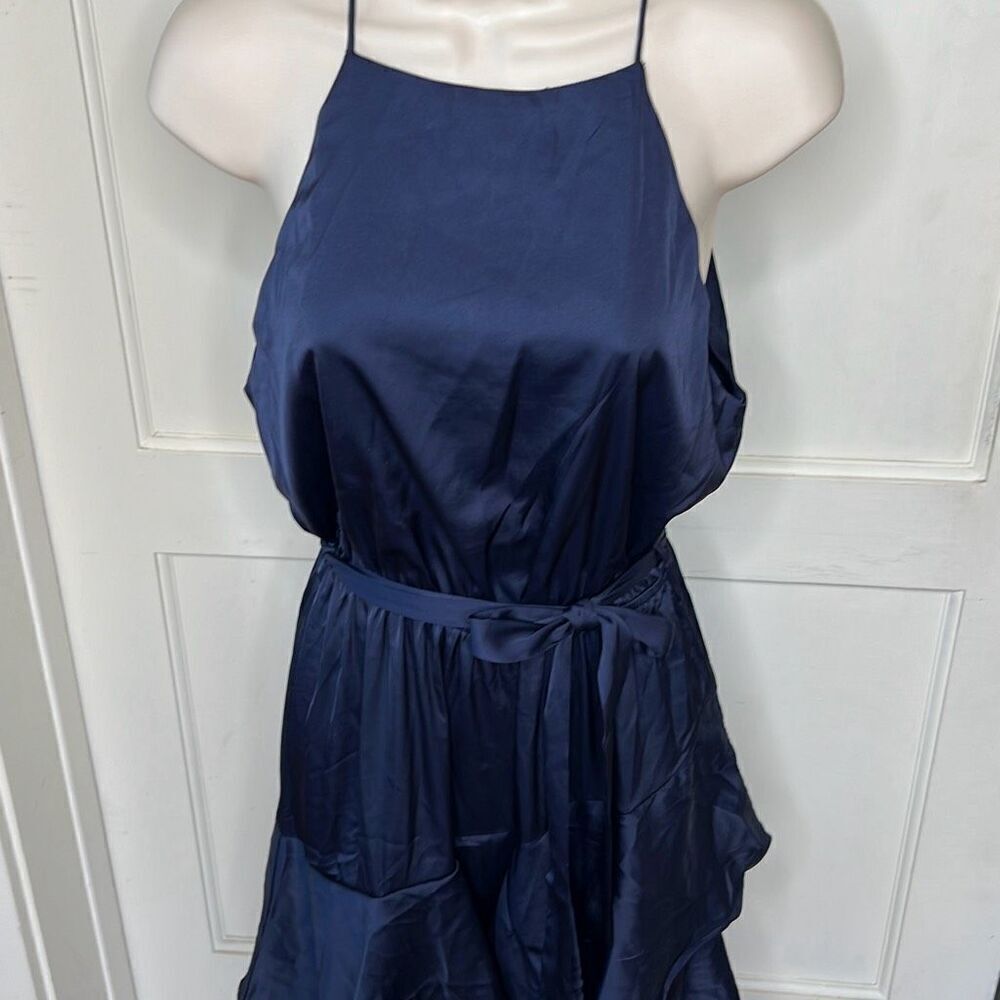Petal & Pup SEYCHELLE DRESS - NAVY Ruffle Tiered Size 16 Nwot - Picture 4 of 9